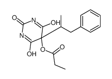 [2,4,6-trioxo-5-(1-phenylpropan-2-yl)-1,3-diazinan-5-yl] propanoate Structure
