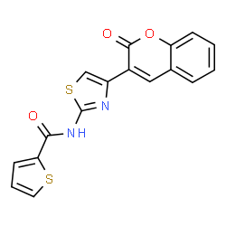 N-(4-(2-oxo-2H-chromen-3-yl)thiazol-2-yl)thiophene-2-carboxamide Structure