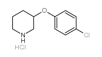 3-(4-氯苯氧基)哌啶盐酸盐结构式
