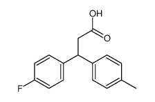 3-(p-fluorophenyl)-3-(p-tolyl)propionic acid Structure