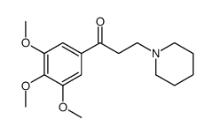 3-piperidin-1-yl-1-(3,4,5-trimethoxyphenyl)propan-1-one结构式