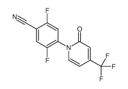 2,5-difluoro-4-[2-oxo-4-(trifluoromethyl)pyridin-1-yl]benzonitrile Structure