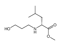 N-(3-hydroxypropyl)-D-leucine methyl ester结构式