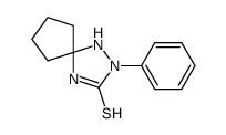 2-phenyl-1,2,4-triazaspiro[4.4]nonane-3-thione结构式
