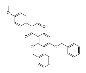 3-[2,4-bis(phenylmethoxy)phenyl]-2-(4-methoxyphenyl)-3-oxopropanal Structure