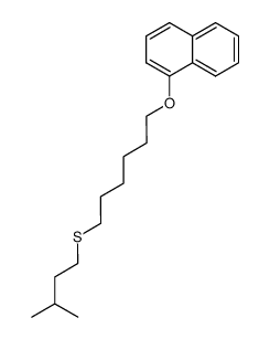 3-methylbutyl 6-(1-naphthyloxy)hexyl sulfide Structure