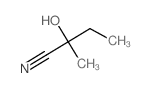 2-hydroxy-2-methylbutanenitrile Structure