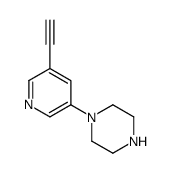 1-(5-ethynylpyridin-3-yl)piperazine Structure