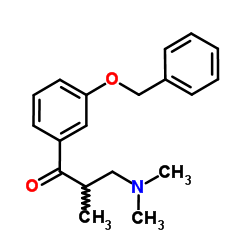 1-(3-(benzyloxy)phenyl)-3-(dimethylamino)-2-methylpropan-1-one structure