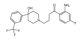 1-(2-amino-4-fluorophenyl)-4-[4-hydroxy-4-[3-(trifluoromethyl)phenyl]piperidin-1-yl]butan-1-one结构式