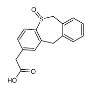 2-(5-oxo-6,11-dihydrobenzo[c][1]benzothiepin-2-yl)acetic acid Structure