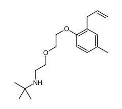 2-methyl-N-[2-[2-(4-methyl-2-prop-2-enylphenoxy)ethoxy]ethyl]propan-2-amine结构式