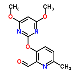3-[(4,6-Dimethoxy-2-pyrimidinyl)oxy]-6-methyl-2-pyridinecarbaldehyde Structure
