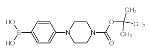 (4-[4-(TERT-BUTOXYCARBONYL)PIPERAZIN-1-YL]PHENYL)BORONIC ACID Structure