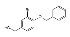 Benzenemethanol, 3-​bromo-​4-​(phenylmethoxy)​ Structure