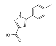 3-(4-methylphenyl)-1H-pyrazole-5-carboxylic acid结构式