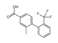 3-methyl-4-[2-(trifluoromethyl)phenyl]benzoic acid结构式