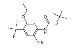 (2-amino-5-ethoxy-4-trifluoromethyl-phenyl)-carbamic acid tert.-butyl ester Structure