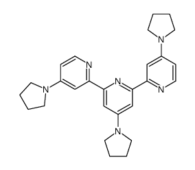 4-pyrrolidin-1-yl-2,6-bis(4-pyrrolidin-1-ylpyridin-2-yl)pyridine结构式