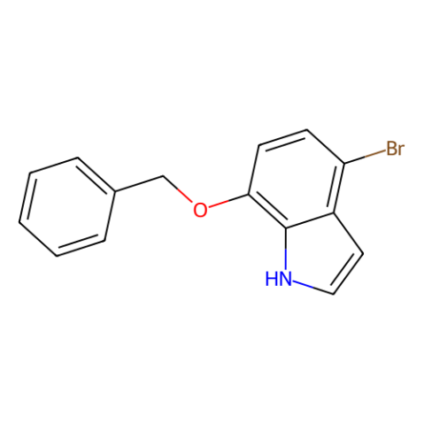 4-bromo-7-benzyloxy-1h-indole结构式