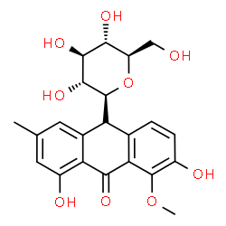 10-β-D-Glucopyranosyl-2,8-dihydroxy-1-methoxy-6-methylanthracen-9(10H)-one picture