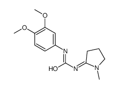 1-(3,4-dimethoxyphenyl)-3-(1-methylpyrrolidin-2-ylidene)urea结构式