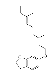 6-(3,7-dimethylnona-2,6-dienoxy)-2-methyl-2,3-dihydro-1-benzofuran结构式