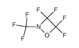 3,3,4,4-tetrafluoro-2-(trifluoromethyl)-1,2-oxazetidine结构式