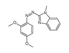 (2,4-dimethoxyphenyl)-(1-methylbenzimidazol-2-yl)diazene结构式