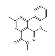 dimethyl 6-methyl-2-phenylpyridine-3,4-dicarboxylate Structure