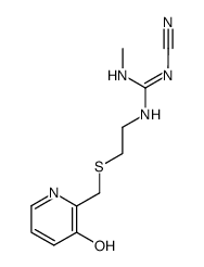 N-Cyano-N'-[2-((3-hydroxy-2-pyridyl)methylthio)ethyl]-N''-methyl guanidine Structure