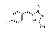 4-[(4-methoxyphenyl)methylidene]-5-sulfanylideneimidazolidin-2-one结构式