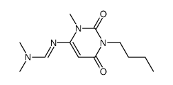 6-[(1E)-1-aza-2-(dimethylamino)vinyl]-3-butyl-1-methyl-1,3-dihydropyrimidine-2,4-dione Structure