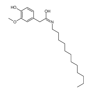 N-dodecyl-2-(4-hydroxy-3-methoxyphenyl)acetamide Structure