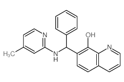 8-Quinolinol,7-[[(4-methyl-2-pyridinyl)amino]phenylmethyl]- picture