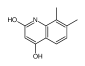 4-Hydroxy-7,8-dimethyl-2(1H)-quinolone structure