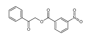 3-Nitrobenzoic acid phenacyl ester Structure