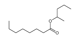 Octanoic acid, 1-Methylbutyl ester Structure