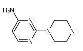 4-Pyrimidinamine,2-(1-piperazinyl)-(9CI) structure
