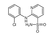 2-(2-chloroanilino)pyridine-3-sulfonamide结构式