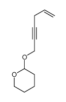 2-hex-5-en-2-ynoxyoxane Structure