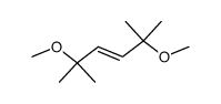 2,5-dimethoxy-2,5-dimethyl-hex-3-ene结构式