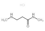 N-Methyl-3-(methylamino)propanamide hydrochloride结构式