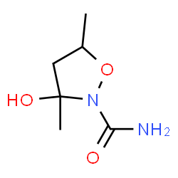 2-Isoxazolidinecarboxamide,3-hydroxy-3,5-dimethyl-(9CI) structure