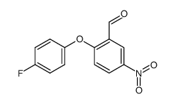 2-(4-fluorophenoxy)-5-nitrobenzaldehyde Structure