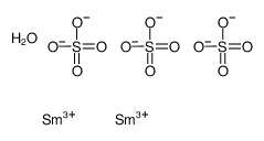 samarium(III) sulfate hydrate结构式