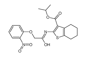 propan-2-yl 2-[[2-(2-nitrophenoxy)acetyl]amino]-4,5,6,7-tetrahydro-1-benzothiophene-3-carboxylate Structure