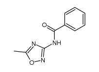 3-(benzoylamino)-5-methyl-1,2,4-oxadiazole Structure