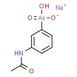 sodium hydrogen [4-(acetamido)phenyl]arsonate Structure