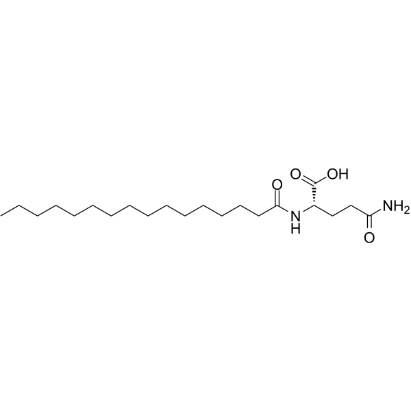 N-Palmitoyl-L-glutamine结构式